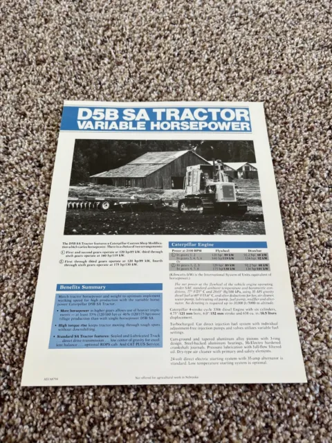 Caterpillar D5B SA Special Application